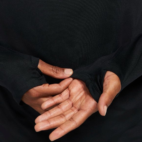 Nike Men's Dri-Fit Element Half Zip Running Pullover Top Black Medium - Picture 5 of 11